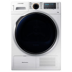 Samsung DV80H8100HW Heat Pump Condenser Tumble Dryer, 8kg Load, A++ Energy Rating, White